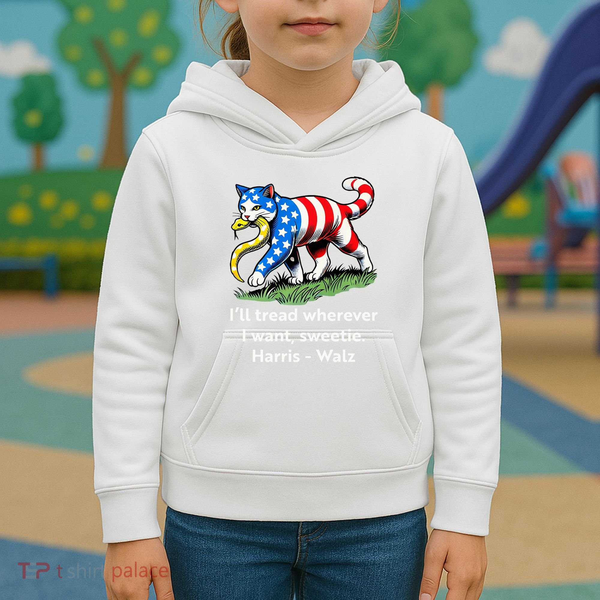 ILl Tread Wherever I Want Sweetie Kids Hoodie