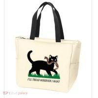 ILl Tread Wherever I Want Funny Cat Lover Tote Bag thumb 3