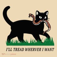 ILl Tread Wherever I Want Funny Cat Lover Tote Bag thumb 4