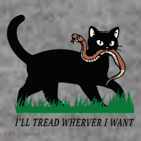 ILl Tread Wherever I Want Funny Cat Lover Toddler Hoodie thumb 2