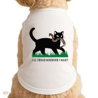 ILl Tread Wherever I Want Funny Cat Lover Doggie Tank thumb 0