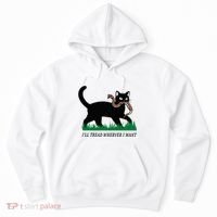 ILl Tread Wherever I Want Funny Cat Lover Hoodie thumb 0