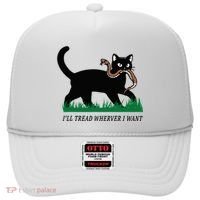 ILl Tread Wherever I Want Funny Cat Lover Hat thumb 0