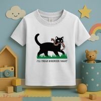 ILl Tread Wherever I Want Funny Cat Lover Toddler T-Shirt thumb 3