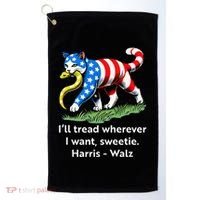ILl Tread Wherever I Want Sweetie Golf Towel thumb 0