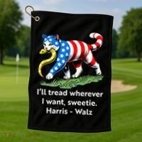 ILl Tread Wherever I Want Sweetie Golf Towel thumb 1