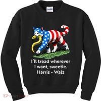 ILl Tread Wherever I Want Sweetie Kids Sweatshirt thumb 0