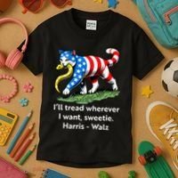 ILl Tread Wherever I Want Sweetie Kids T-Shirt thumb 3