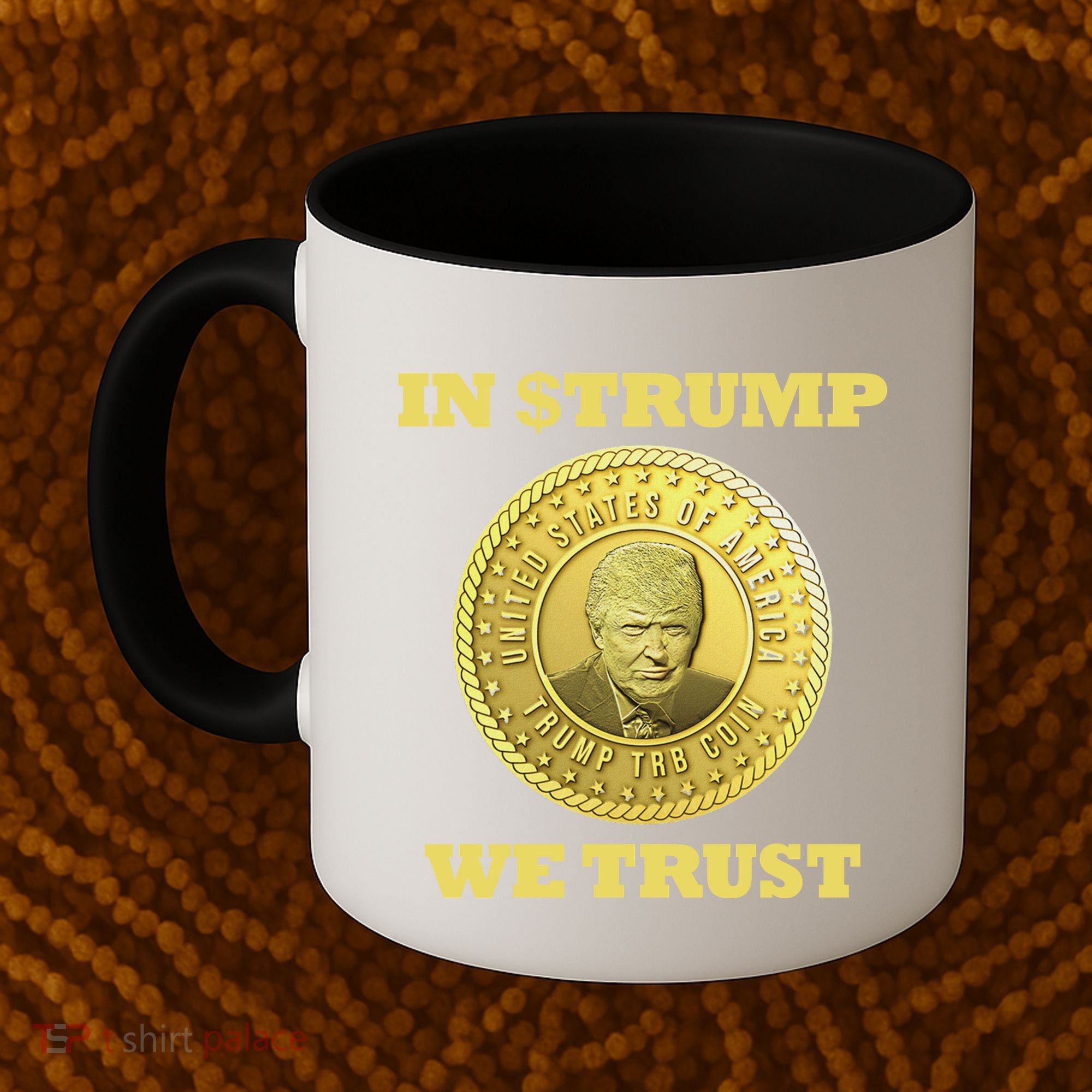 In $Trump We Trust Meme Coin Coffee Mug