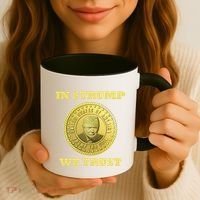 In $Trump We Trust Meme Coin Coffee Mug thumb 3