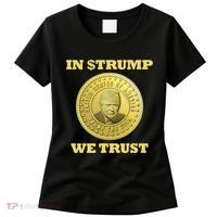 In $Trump We Trust Meme Coin Women's T-Shirt thumb 0
