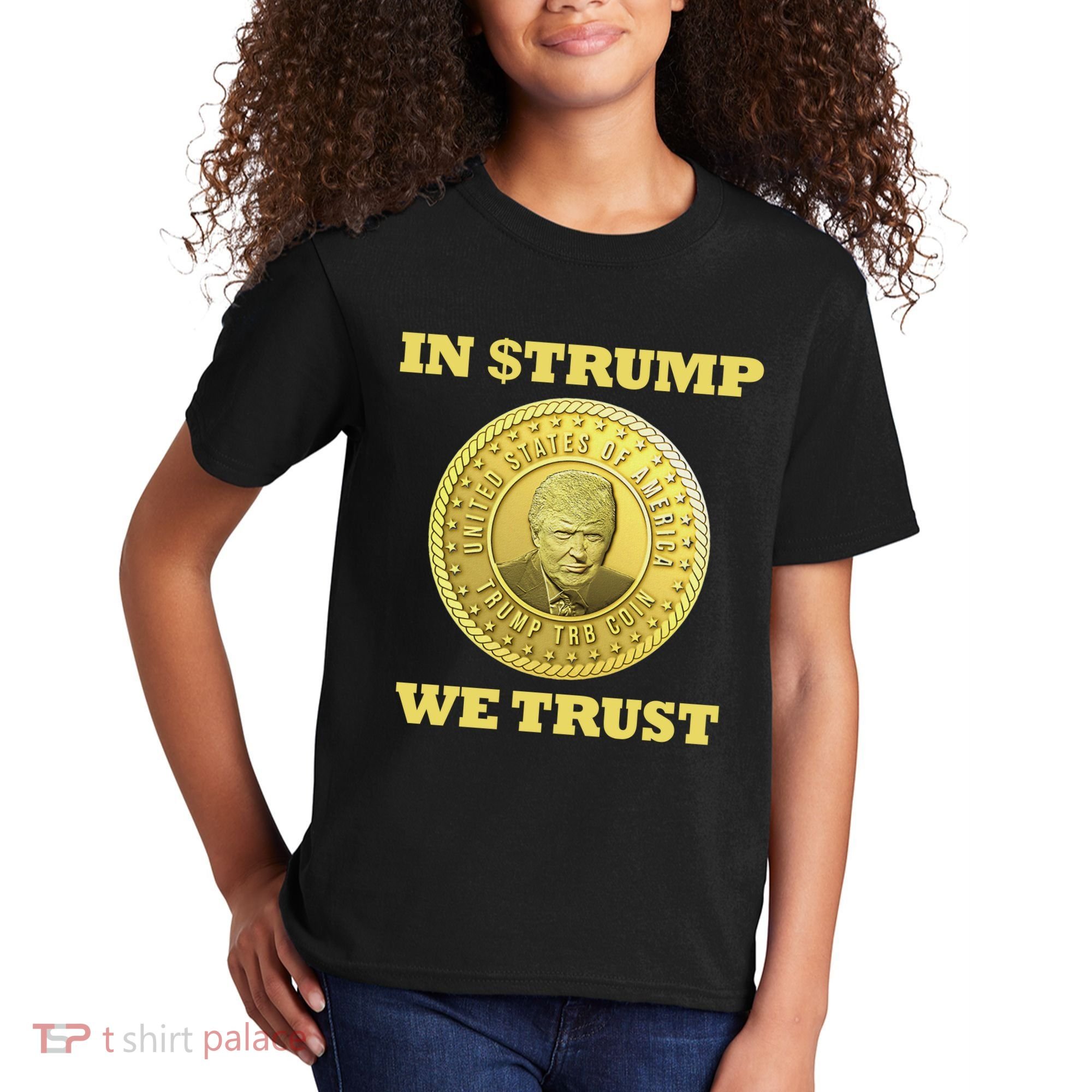 In $Trump We Trust Meme Coin Kids T-Shirt