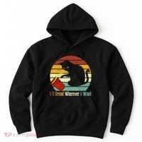 ILl Tread Wherever I Want Funny Cat Lover Hoodie thumb 0