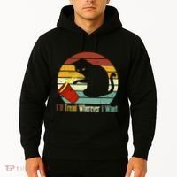ILl Tread Wherever I Want Funny Cat Lover Hoodie thumb 2