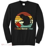 ILl Tread Wherever I Want Funny Cat Lover Sweatshirt thumb 0