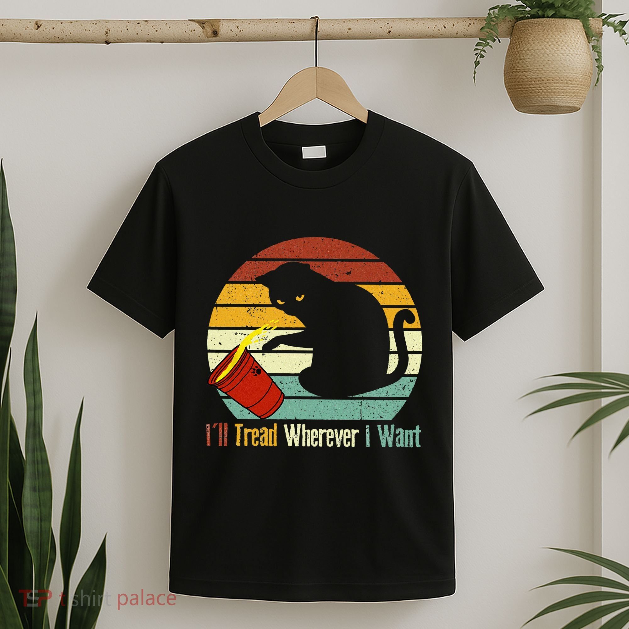 ILl Tread Wherever I Want Funny Cat Lover T-Shirt