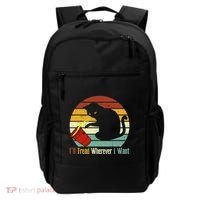 ILl Tread Wherever I Want Funny Cat Lover Backpack thumb 0