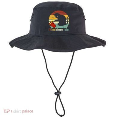 ILl Tread Wherever I Want Funny Cat Lover Bucket Hat