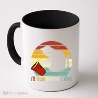ILl Tread Wherever I Want Funny Cat Lover Coffee Mug thumb 0