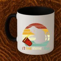 ILl Tread Wherever I Want Funny Cat Lover Coffee Mug thumb 2