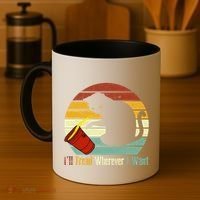 ILl Tread Wherever I Want Funny Cat Lover Coffee Mug thumb 4