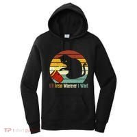 ILl Tread Wherever I Want Funny Cat Lover Women's Hoodie thumb 0
