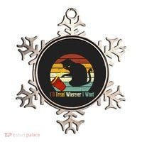 ILl Tread Wherever I Want Funny Cat Lover Ornament thumb 0