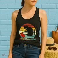 ILl Tread Wherever I Want Funny Cat Lover Women's Tank Top thumb 2