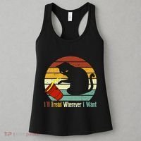 ILl Tread Wherever I Want Funny Cat Lover Women's Tank Top thumb 3