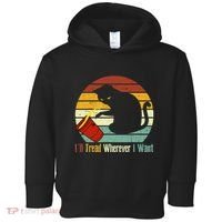 ILl Tread Wherever I Want Funny Cat Lover Toddler Hoodie thumb 0