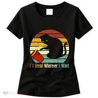 ILl Tread Wherever I Want Funny Cat Lover Women's T-Shirt thumb 0