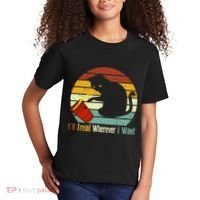 ILl Tread Wherever I Want Funny Cat Lover Kids T-Shirt thumb 2