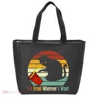 ILl Tread Wherever I Want Funny Cat Lover Tote Bag thumb 0