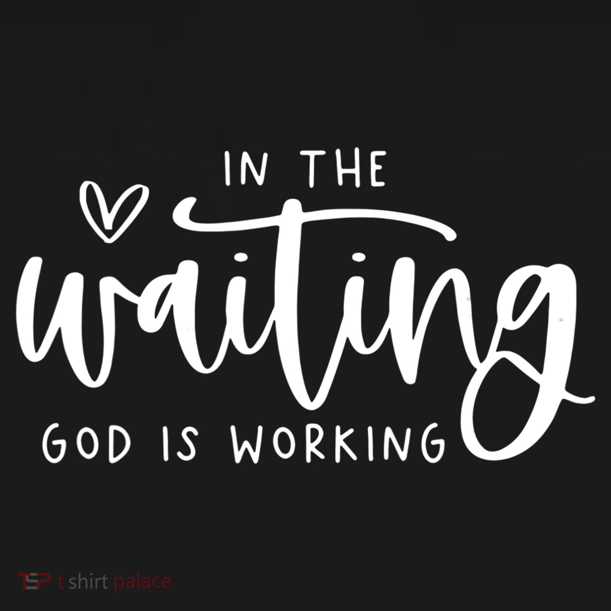 In The Waiting God Is Working Christian Ornament