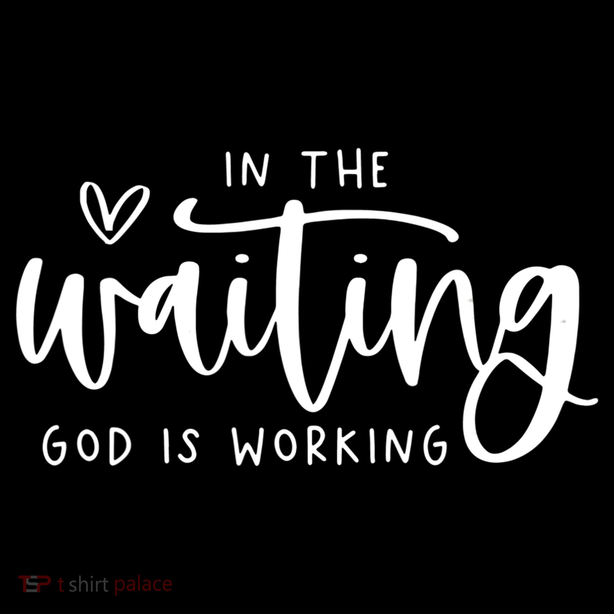 In The Waiting God Is Working Christian Baby Bodysuit