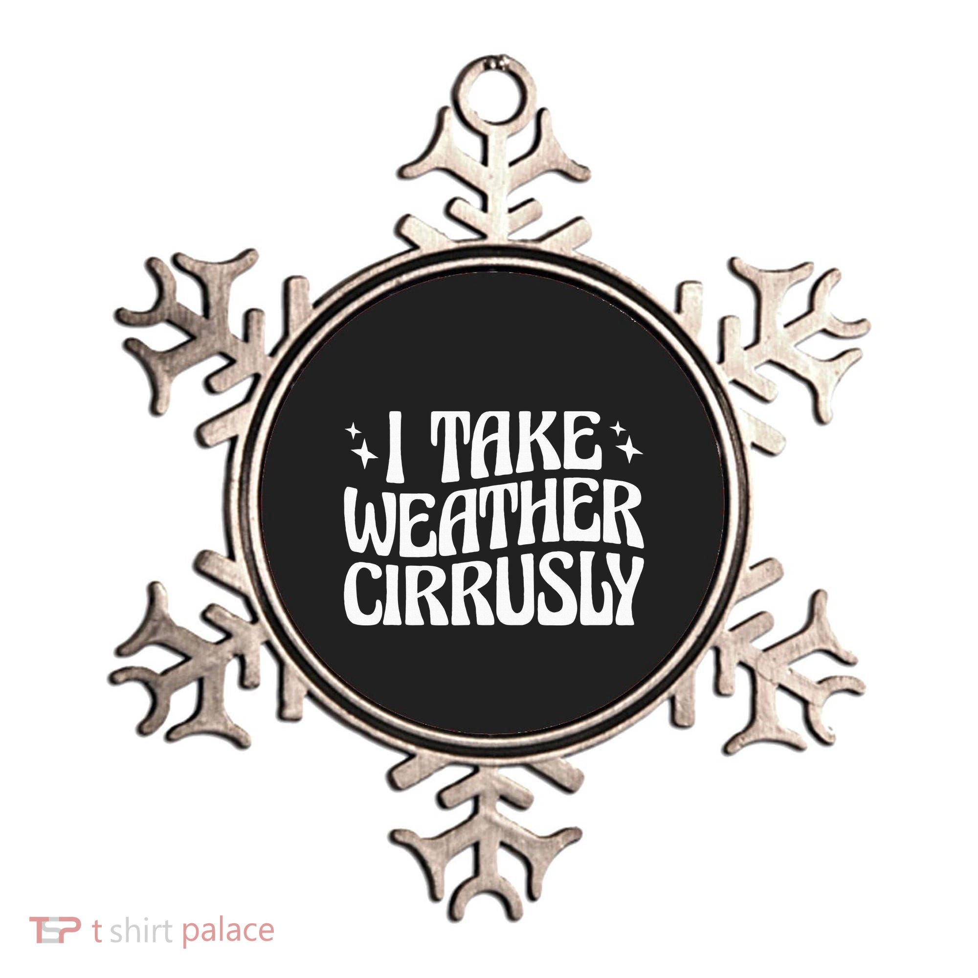 I Take Weather Cirrusly Meteorology Meteorologist Ornament
