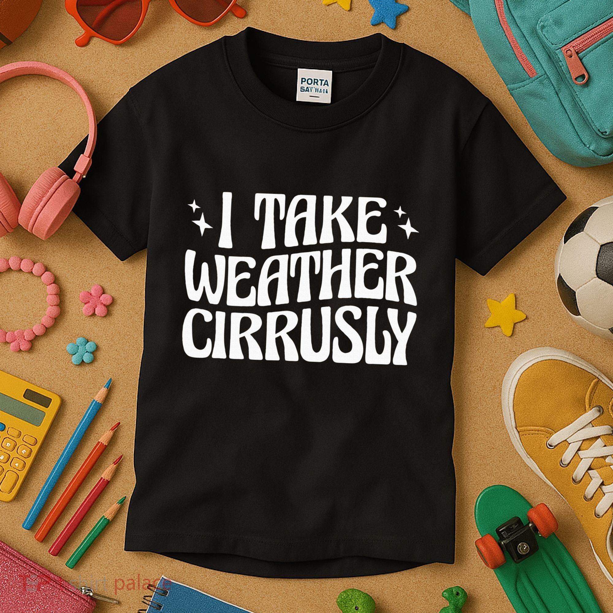 I Take Weather Cirrusly Meteorology Meteorologist Kids T-Shirt