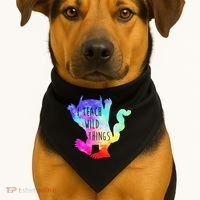 I Teach Wild Things Monster Funny Halloween Gifts USA-Made Doggie Bandana thumb 1