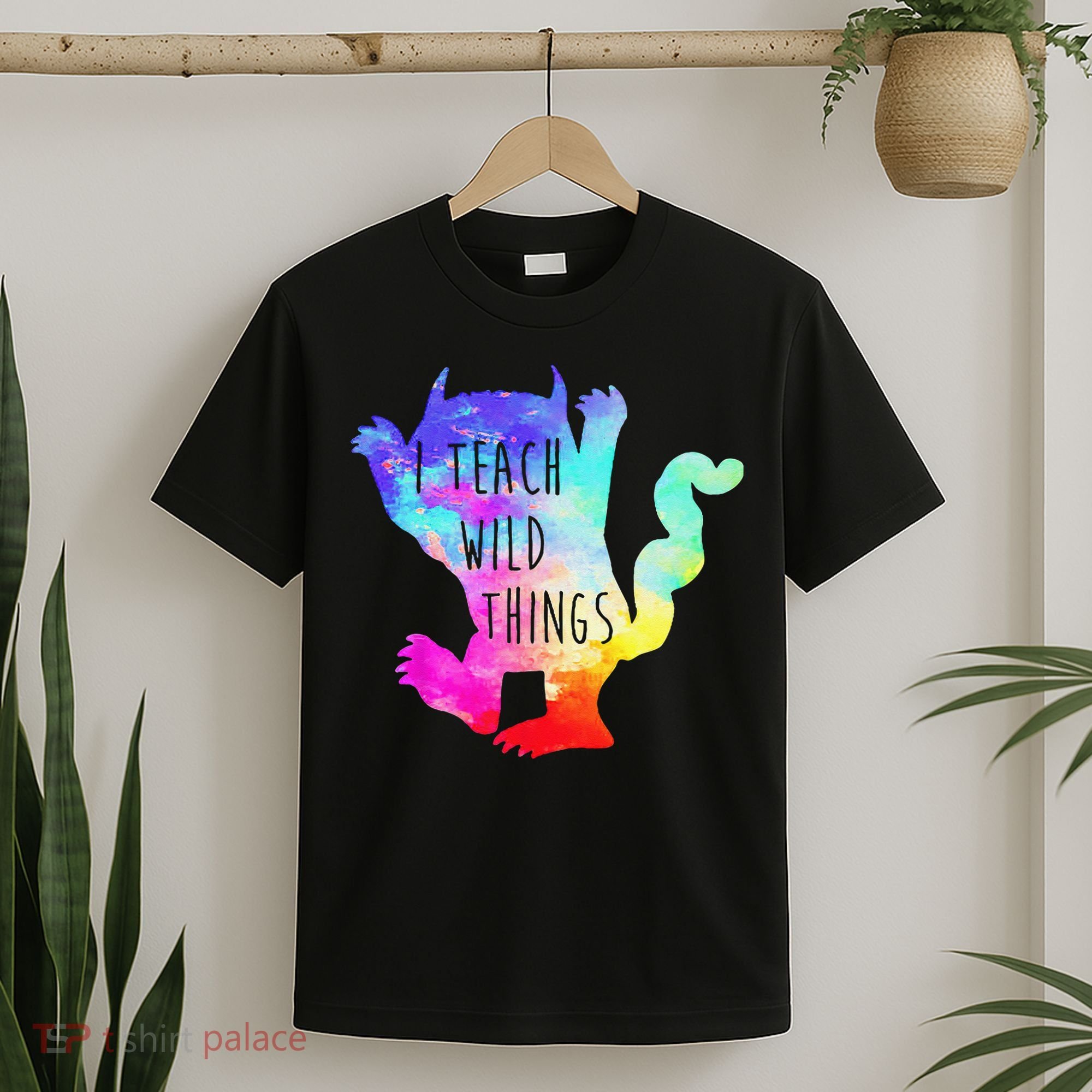 I Teach Wild Things Monster Funny Halloween Gifts T-Shirt