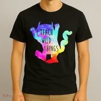I Teach Wild Things Monster Funny Halloween Gifts T-Shirt thumb 3
