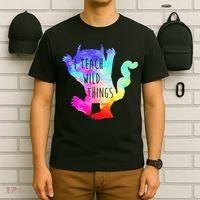 I Teach Wild Things Monster Funny Halloween Gifts T-Shirt thumb 6