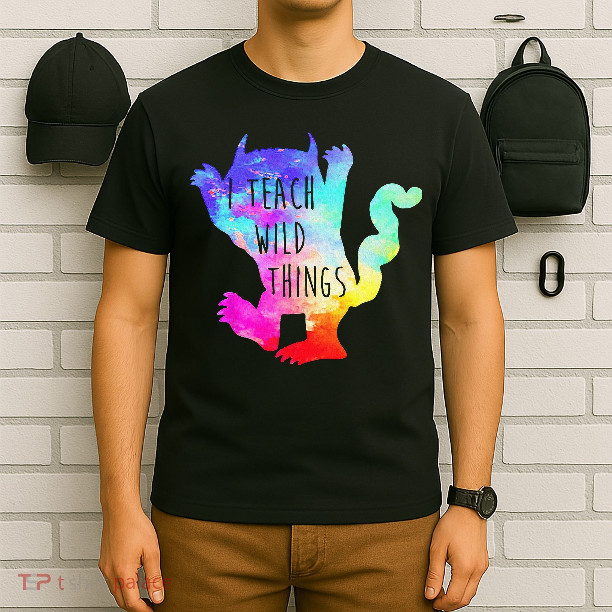 I Teach Wild Things Monster Funny Halloween Gifts T-Shirt