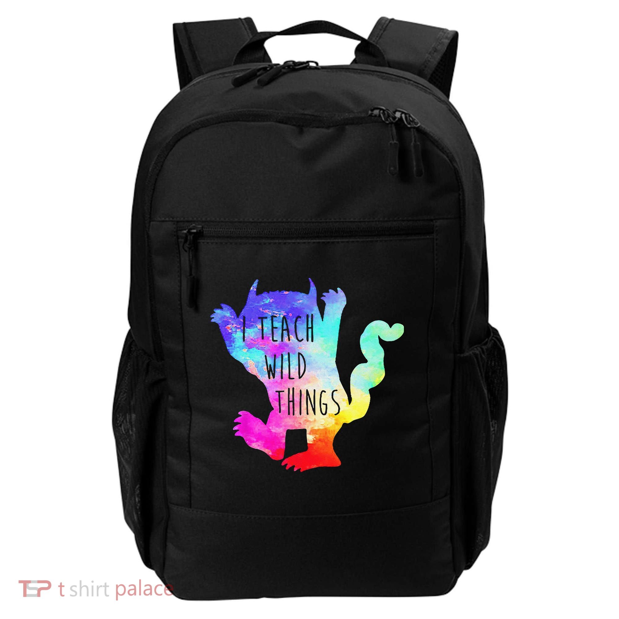 I Teach Wild Things Monster Funny Halloween Gifts Backpack
