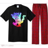 I Teach Wild Things Monster Funny Halloween Gifts Pajama Set thumb 0
