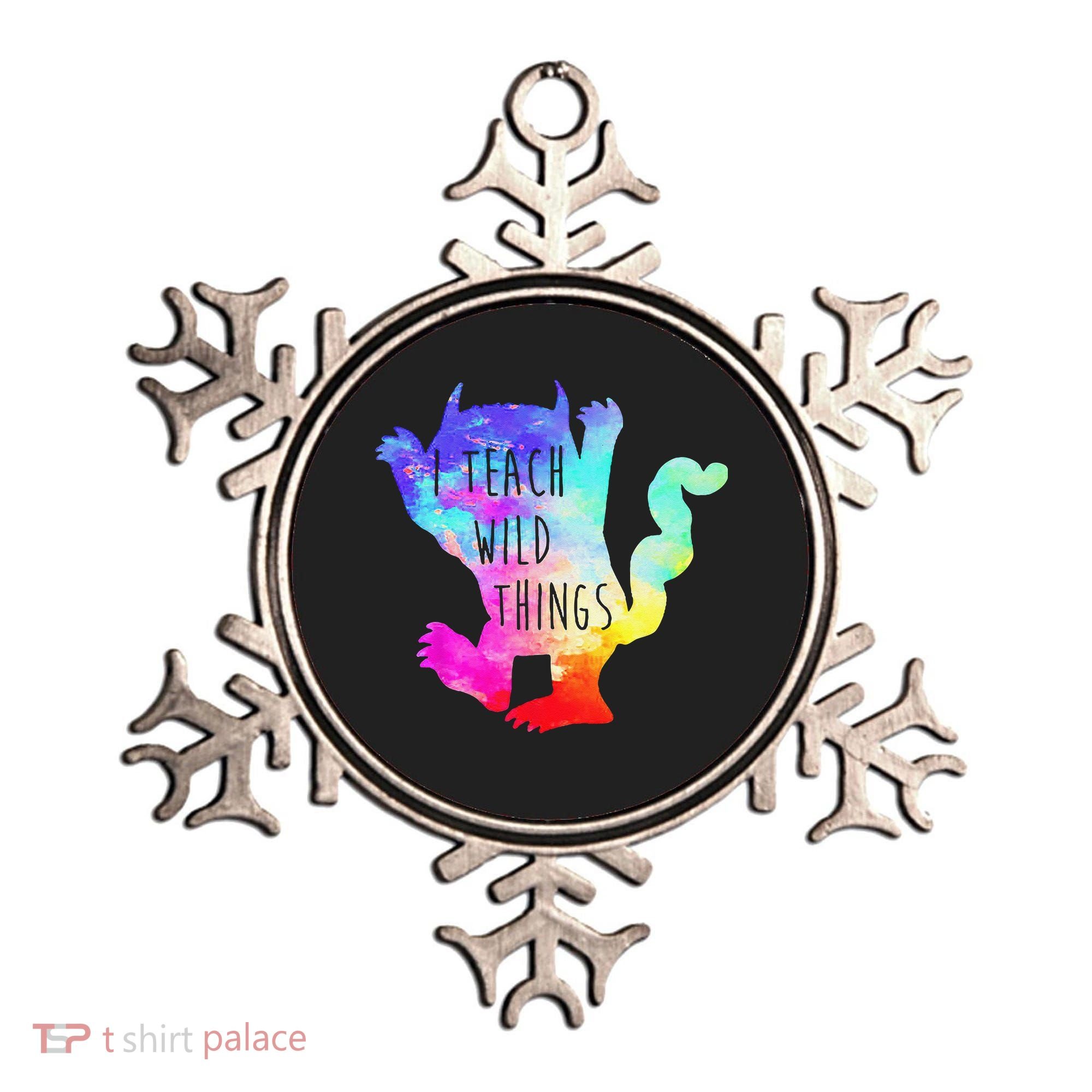 I Teach Wild Things Monster Funny Halloween Gifts Ornament