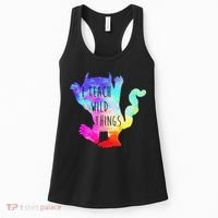 I Teach Wild Things Monster Funny Halloween Gifts Women's Tank Top thumb 0