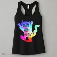 I Teach Wild Things Monster Funny Halloween Gifts Women's Tank Top thumb 3