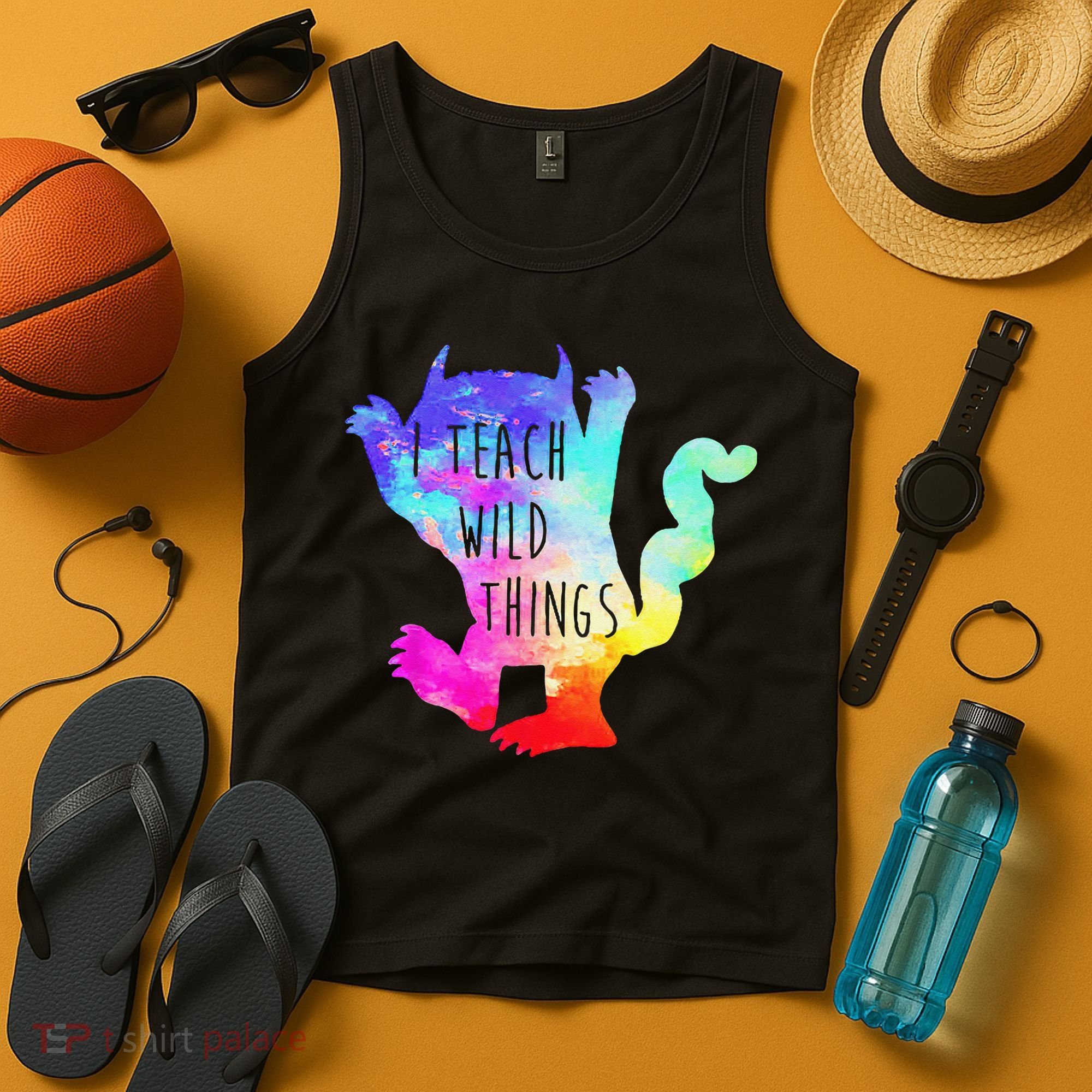 I Teach Wild Things Monster Funny Halloween Gifts Tank Top