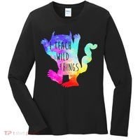 I Teach Wild Things Monster Funny Halloween Gifts Women's Long Sleeve Shirt thumb 0