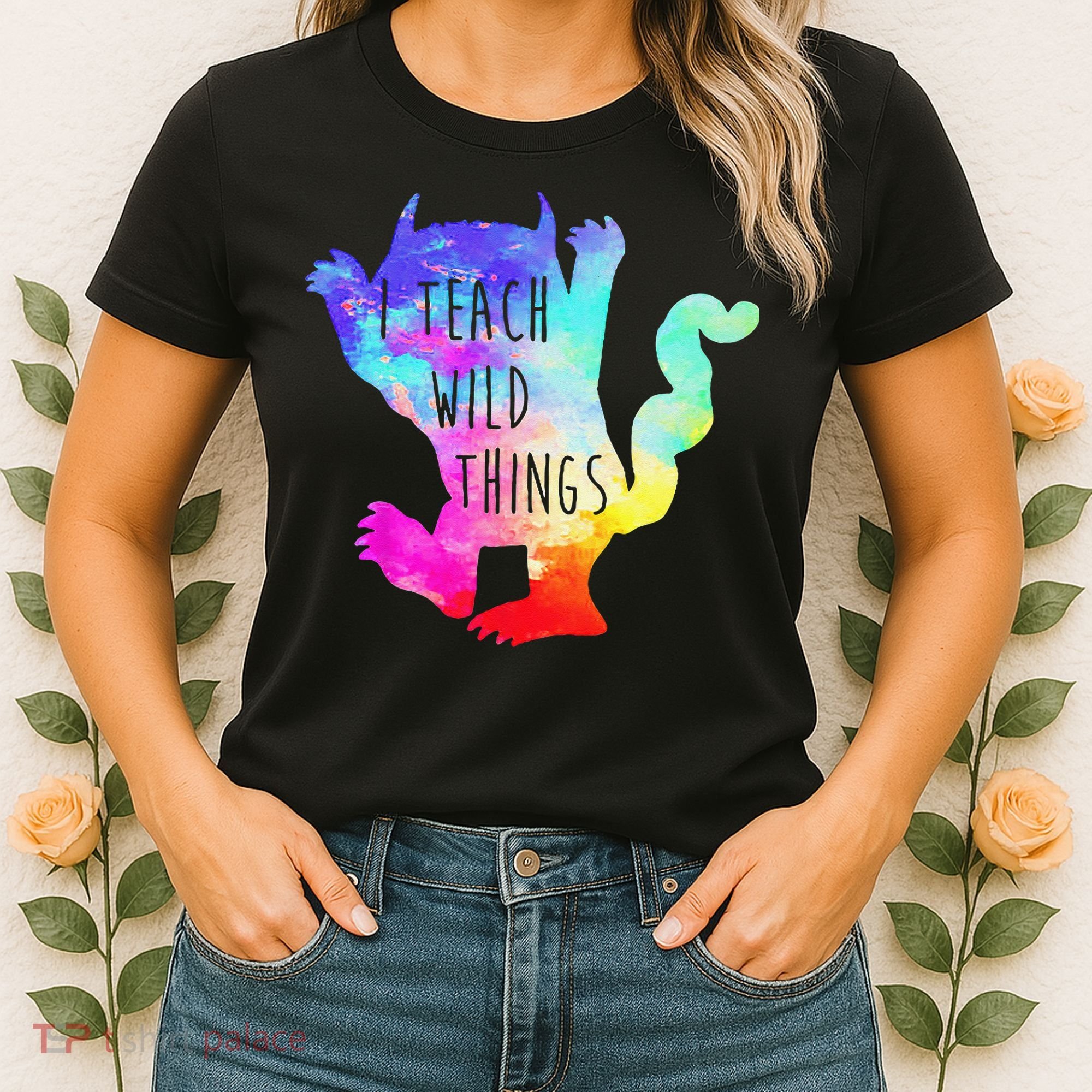 I Teach Wild Things Monster Funny Halloween Gifts Women's T-Shirt